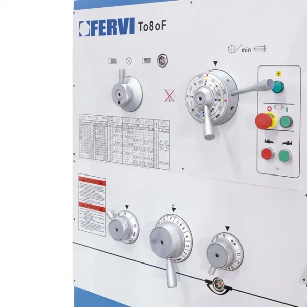 Fervi t080f20 tornio parallelo professionale con frizione 400 v - dettaglio 2