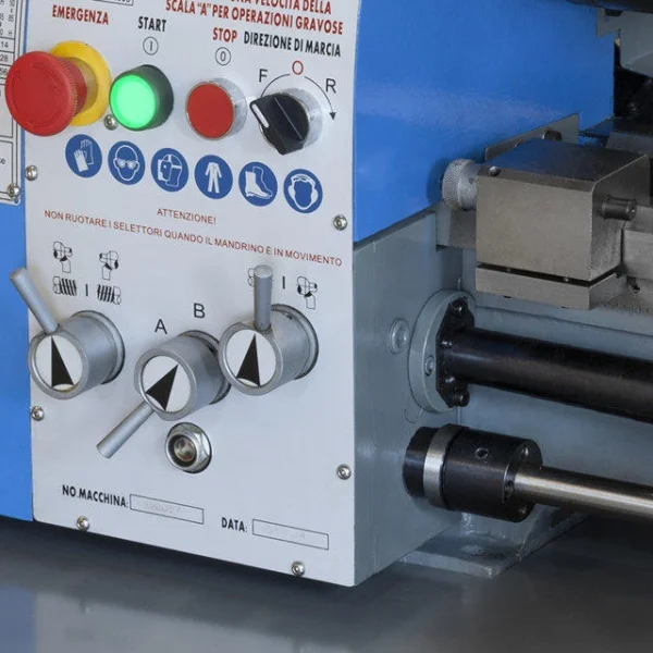 Fervi t750i tornio parallelo 290 mm con inverter e banco - dettaglio 3