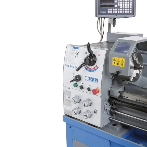 Fervi t999/230v3a tornio parallelo 230 v con banco e visualizzatore - dettaglio 9