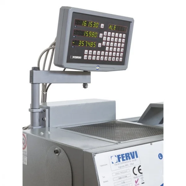 Fervi t999/400v3a tornio parallelo 400 v con visualizzatore e banco - dettaglio 7