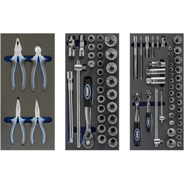 Fervi c960/cc01 cassettiera carrellata 7 cassetti con utensili 159 pz. - dettaglio 2