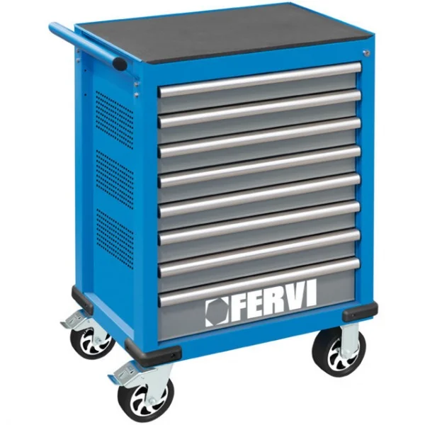Fervi C960/F8 Cassettiera antiribaltamento carrellata 8 cassetti - C960/F8