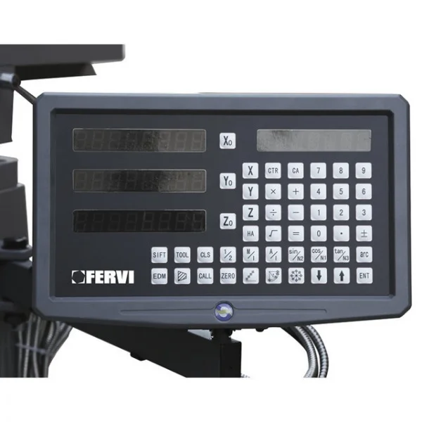 Fervi f050i fresatrice verticale a testa veloce con inverter - dettaglio 4