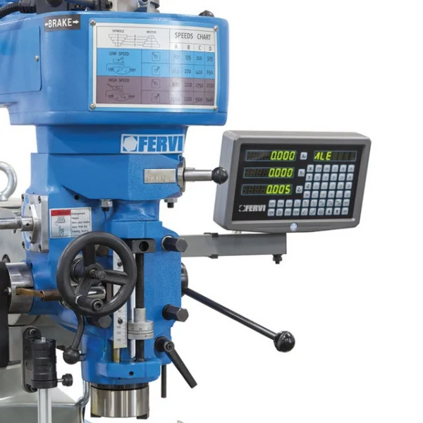 Fervi f060 fresatrice verticale a testa veloce - dettaglio 3