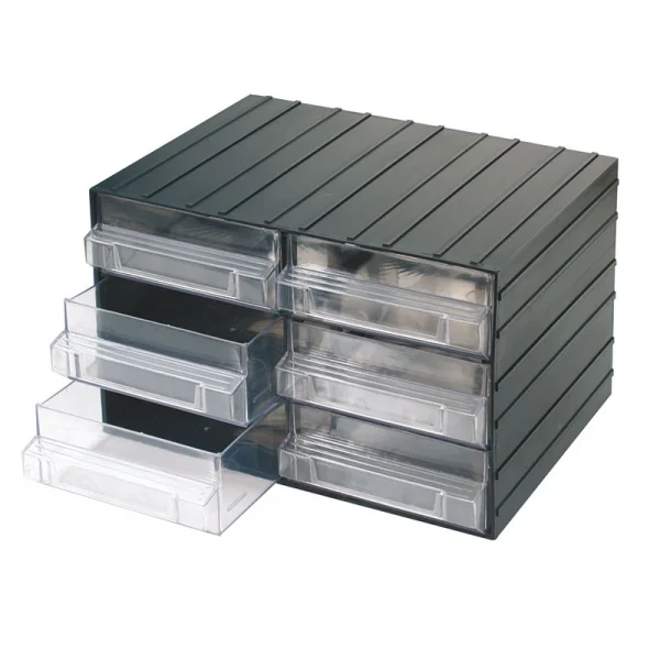 Fervi c080/6 cassettiera con 6 cassetti trasparenti estraibili - dettaglio 1