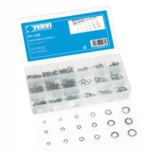 Fervi 0178 assortimento rondelle in alluminio 720 pz. 0178 - dettaglio 1