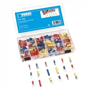 Fervi 0293 assortimento capicorda in cassetta 200 pz. 0293 - dettaglio 1