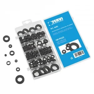 Fervi 0465 assortimento passacavi in gomma 180 pz. 0465 - dettaglio 1