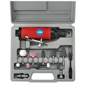 Fervi 0570 smerigliatrice pneumatica assiale con set molettine 14 pz. - dettaglio 1