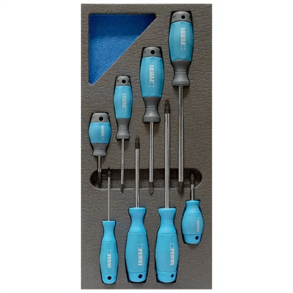Fervi tm01/018 termoformato morbido con assortimento 8 pz. tm01/018 - dettaglio 1