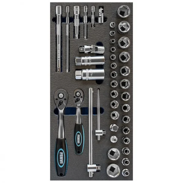 Fervi tm01/024 termoformato morbido con assortimento 42 pz. tm01/024 - dettaglio 1