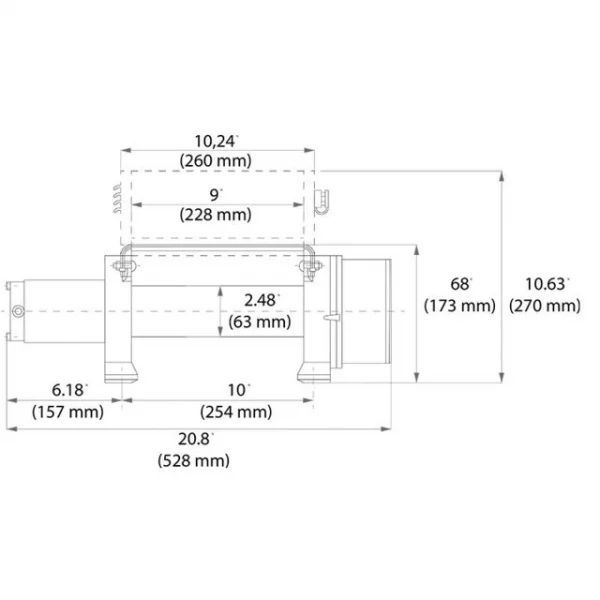 Fervi 0630/2720 argano elettrico 12 v in corrente continua 2720 kg - dettaglio 2