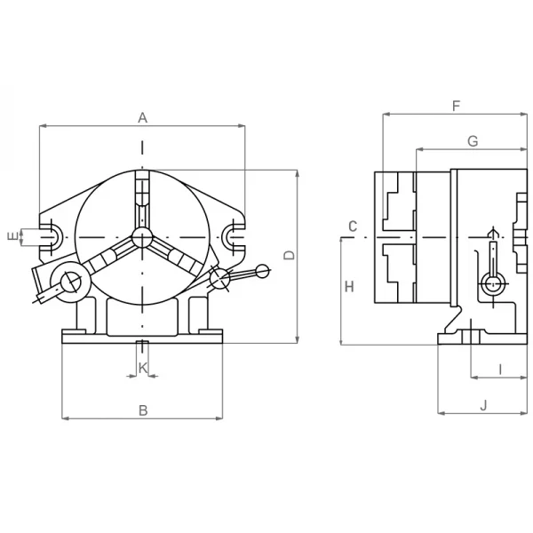 Fervi d003 divisore orizzonatle e verticale a scatti rapido - dettaglio 2