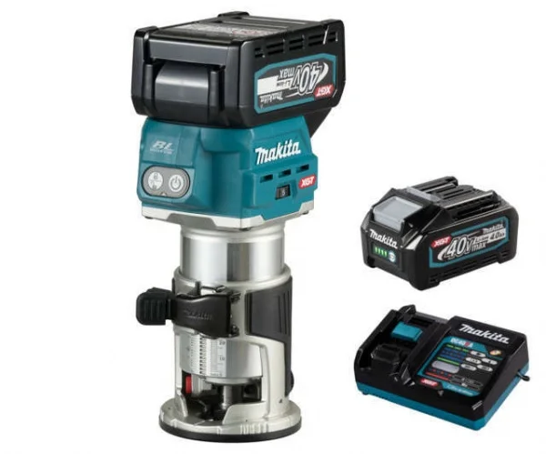 Makita rt001gm205 rifilatore multifunzione xgt 40 v con due batterie - dettaglio 4