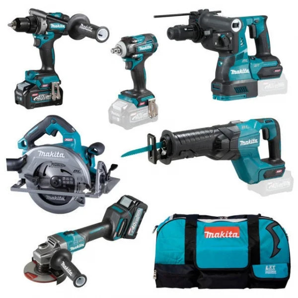 Makita DK0154G602 Set utensili XGT 40 V Brushless con due batterie - DK0154G602