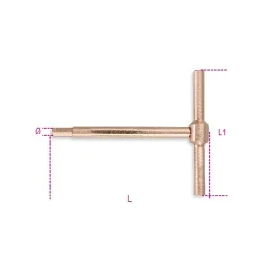 Beta 951ba chiave a t maschio esagonale antiscintilla 951ba - dettaglio 1
