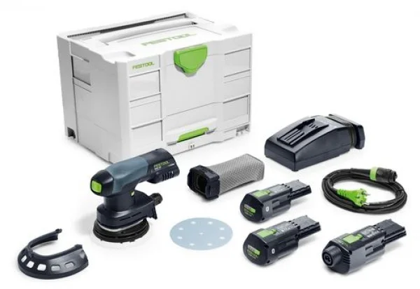 Festool etsc 125 3,0 i-set levigatrice orbitale a batteria 18 v con adattatore - dettaglio 1