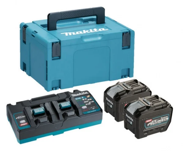 Makita 191y97-1 kit energy xgt 40 v 2x8,0 ah con caricabatterie rapido doppio 191y97-1 - dettaglio 1