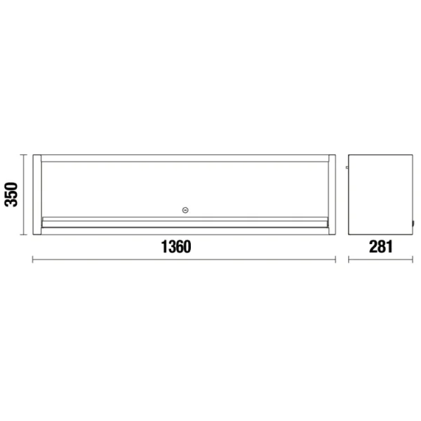 Beta c45pro pml modulo pensile lungo per arredo officina - dettaglio 2