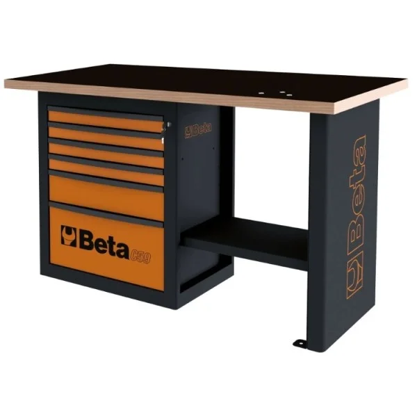 Beta c59c banco da lavoro endurance corto con cassettiera - dettaglio 2