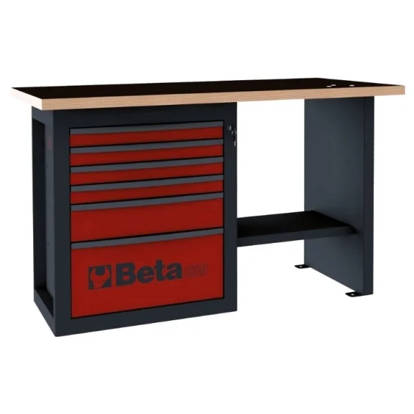 Beta c59c banco da lavoro endurance corto con cassettiera - dettaglio 4