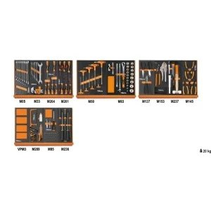 Beta 5904vu/2m assortimento utensili universali in termoformati 144 pz. 059041212 - dettaglio 1