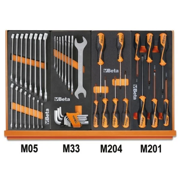 Beta 5904vu/2m assortimento utensili universali in termoformati 144 pz. 059041212 - dettaglio 2
