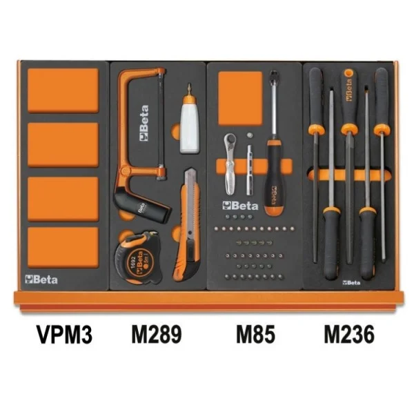 Beta 5904vu/2m assortimento utensili universali in termoformati 144 pz. 059041212 - dettaglio 5