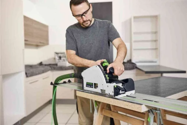 Festool TSV 60 KEBQ-Plus-FS Sega ad affondamento con incisore 1500 W con binario - 577743