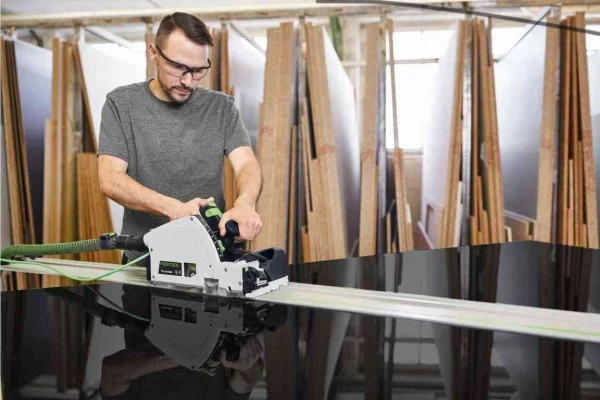 Festool TSV 60 KEBQ-Plus-FS Sega ad affondamento con incisore 1500 W con binario - 577743