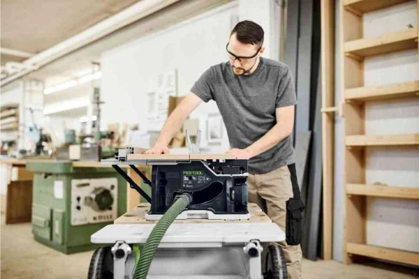 Festool csc sys 50 ebi-basic-set sega circolare da banco 18 v senza batteria con carrello 577371 - dettaglio 10