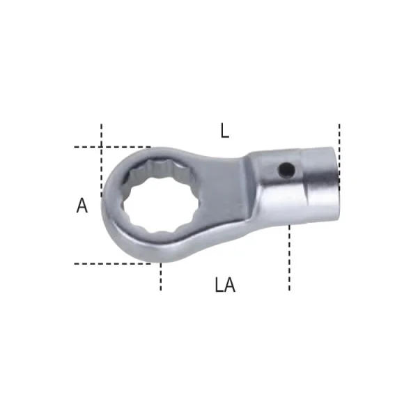 Beta 654 chiave poligonale per dinamometriche attacco tondo 22 mm 006540022 - dettaglio 3