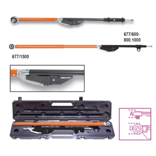 Beta 677/c800 chiave dinamometrica 3/4" a disinnesto 200 - 800 nm in cassetta 006770612 - dettaglio 4