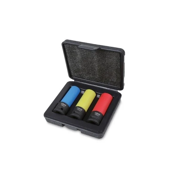 Beta 720lc/c3 serie bussole macchina colorate 1/2" per dadi ruote 3 pz. 007200653 - dettaglio 1