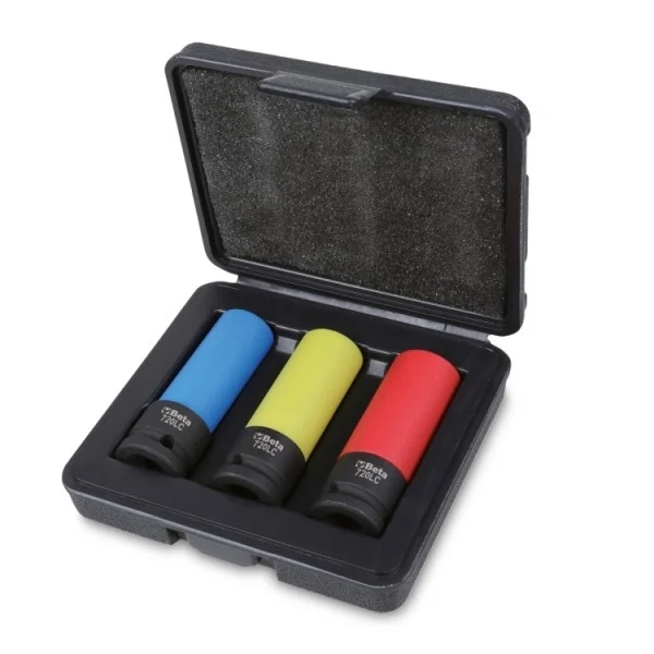 Beta 720lc/c3 serie bussole macchina colorate 1/2" per dadi ruote 3 pz. 007200653 - dettaglio 2