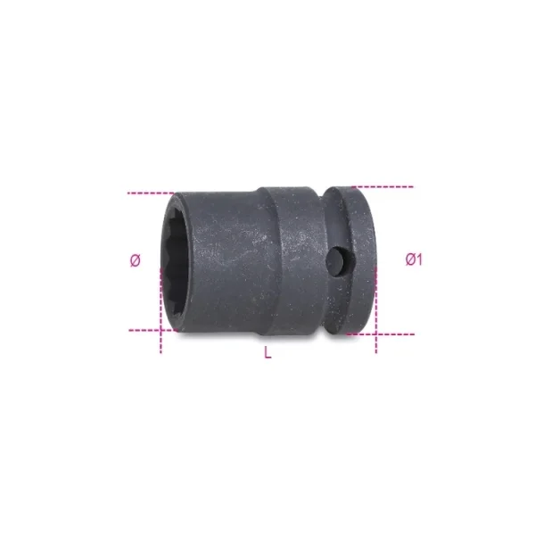 Beta 720b chiave a bussola macchina 1/2" poligonale 007201010 - dettaglio 2