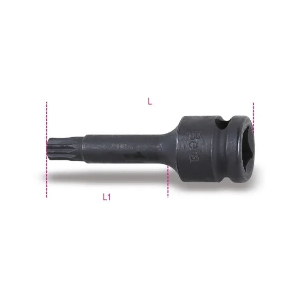Beta 720xzn chiave a bussola macchina 1/2" maschio per viti xzn 007201504 - dettaglio 2
