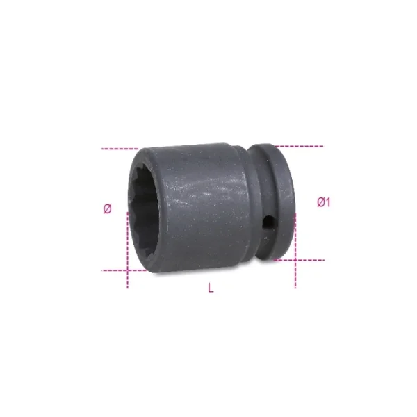 Beta 728b chiave a bussola macchina 3/4" poligonale 007280117 - dettaglio 2