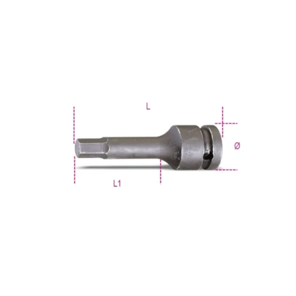 Beta 728me chiave a bussola macchina 3/4" esagonale maschio 007280712 - dettaglio 2