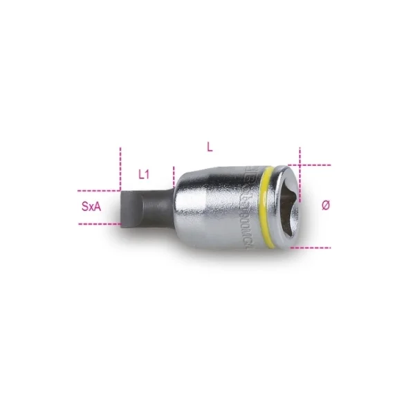 Beta 900mc/lp bussola giravite 1/4" per viti con intaglio colorata cromata 009002605 - dettaglio 3
