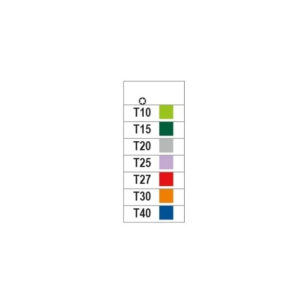 Beta 900mc/tx bussola giravite torx 1/4" colorata cromata 009002721 - dettaglio 2