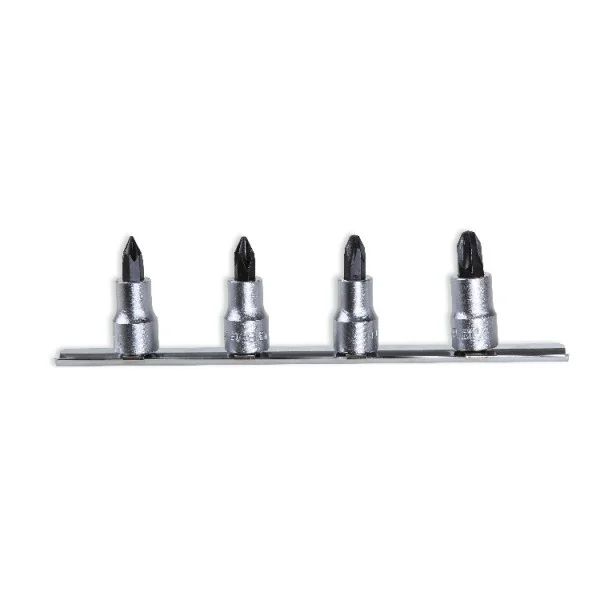 Beta 910ph/sb4 set bussole a giravite phillips 3/8" cromate 4 pz. 009100478 - dettaglio 1