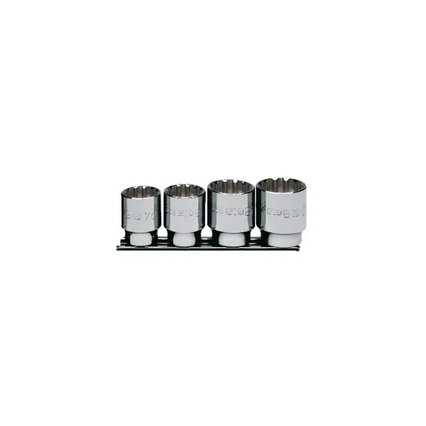 Beta 920u/sb4 set di chiavi a bussola 1/2" multimpronta cromate 4 pz. 009201744 - dettaglio 1