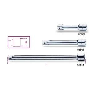 Beta 928/20 prolunga cromata 100 mm per chiavi a bussola 3/4" 009280810 - dettaglio 1