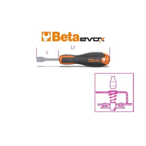 Beta 1201e/dz cacciavite evox per viti con impronta dzus 012011501 - dettaglio 2
