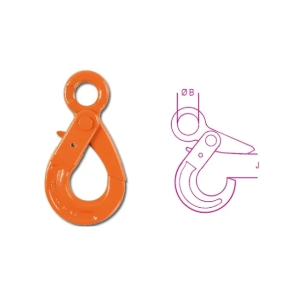 Robur 8057r gancio ad occhio self-locking in acciaio alta resistenza grado 8 080570112 - dettaglio 2