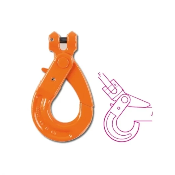 Robur 8058r gancio a forcella self-locking in acciaio alta resistenza grado 8 080580112 - dettaglio 2