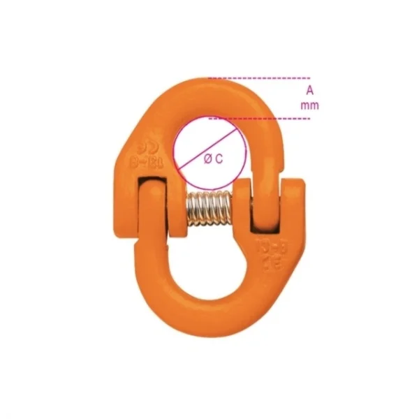 Robur 8090r maglia di giunzione per sollevamento in acciaio legato grado 8 080900111 - dettaglio 2