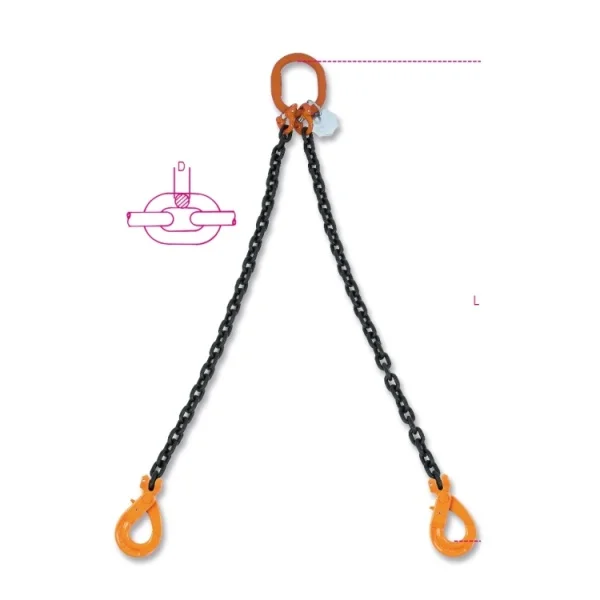 Robur 8092sl d13 pendente sollevamento con ganci self-locking 2 bracci 7,5 t 080920331 - dettaglio 2
