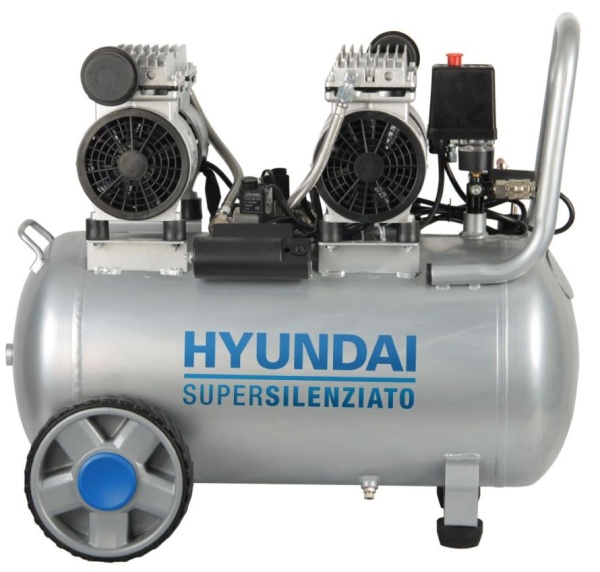 Hyundai 65706 Compressore 2200 W Oil Free silenziato 50 L - 65706